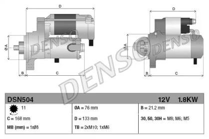 Denso DSN504 Starter