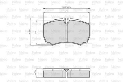Valeo 872123 Brake pads Valeo 872123 Brake pads