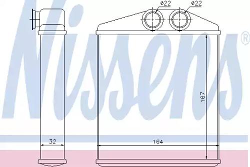 Nissens 72661 Радіатор обігрівача салону Nissens 72661 Радіатор обігрівача салону