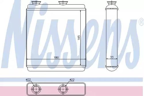 Nissens 72663 Радіатор пічки Nissens 72663 Радіатор пічки