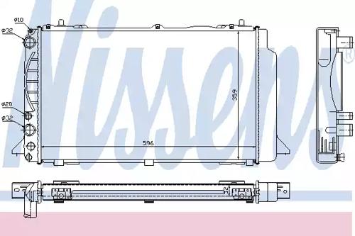 Nissens 60465A Радиатор охлаждения двигателя