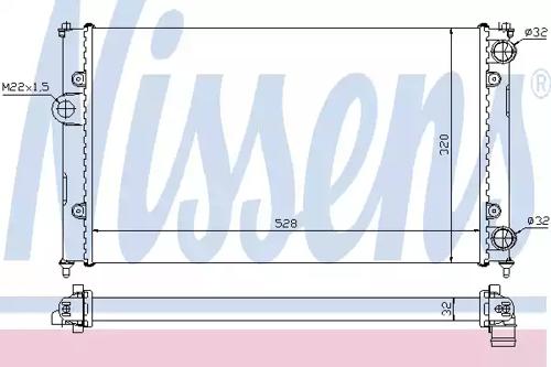 Nissens 639961 Радіатор охолодження двигуна