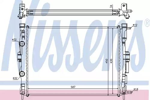 Nissens 63769 Радіатор охолодження двигуна