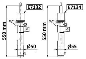Monroe E7134 Shock absorber assy