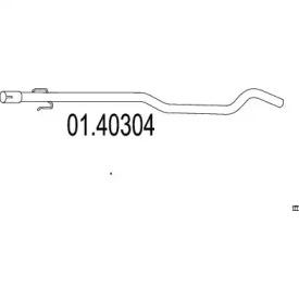 MTS 01.40304 Випускна труба відпрацьованих газів