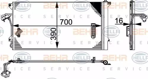 Hella 8FC 351 317-464 Випаровувач кондиціонера Hella 8FC 351 317-464 Випаровувач кондиціонера