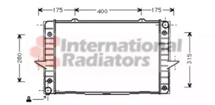 Van Wezel 59002093 Радіатор Van Wezel 59002093 Радіатор