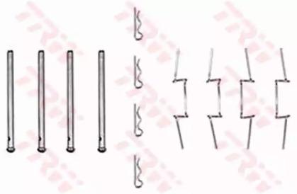 TRW PFK116 Spring set disc brake TRW PFK116 Spring set disc brake