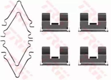 TRW PFK217 Монтажний комплект гальмівних колодок TRW PFK217 Монтажний комплект гальмівних колодок