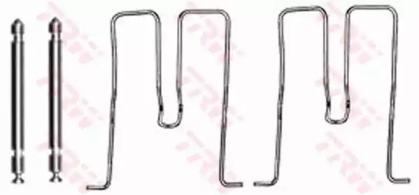 TRW PFK281 Монтажний комплект гальмівних колодок