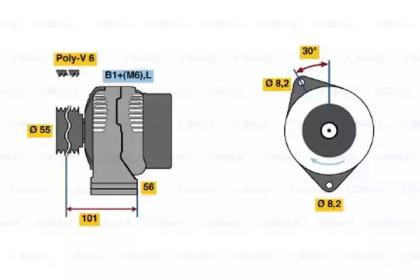 Bosch 0 124 325 089 Генератор Bosch 0 124 325 089 Генератор