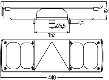 Hella 2VP 340 450-037 Ліхтар задній Hella 2VP 340 450-037 Ліхтар задній