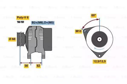 Bosch 0 124 515 099 Alternator assy