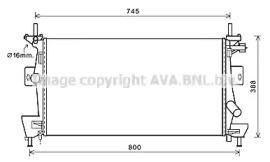 Prasco FD2475 Радіатор охолодження двигуна