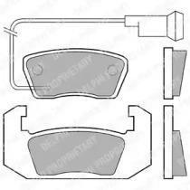 Delphi LP143 Колодки тормозные Delphi LP143 Колодки тормозные