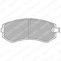 Delphi LP1544 Колодки гальмівні Delphi LP1544 Колодки гальмівні