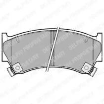 Delphi LP1590 Колодки гальмівні