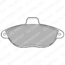 Delphi LP1592 Колодки тормозные Delphi LP1592 Колодки тормозные