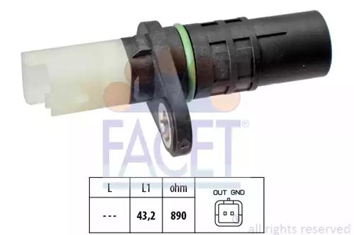 Facet 9.0555 Sensor assy crankshaft position Facet 9.0555 Sensor assy crankshaft position