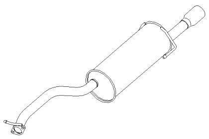 Klarius 231102 Глушник вихлопних газів кінцевий Klarius 231102 Глушник вихлопних газів кінцевий