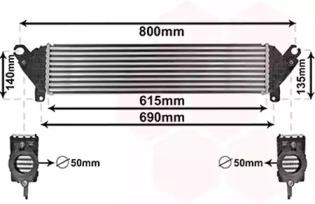 Van Wezel 27004277 Радіатор інтеркулера Van Wezel 27004277 Радіатор інтеркулера