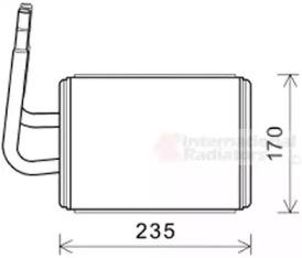 Van Wezel 27006268 Радіатор обігрівача салону Van Wezel 27006268 Радіатор обігрівача салону