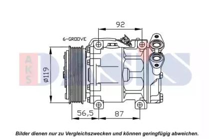 AKS Dasis 851068N Compressor assy cooler