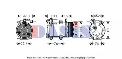 AKS Dasis 851584N Компрессор кондиционера AKS Dasis 851584N Компрессор кондиционера
