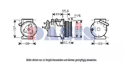 AKS Dasis 851829N Компрессор кондиционера