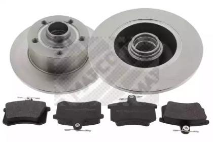 Mapco 47862 Комплект гальмівних дисків з колодками
