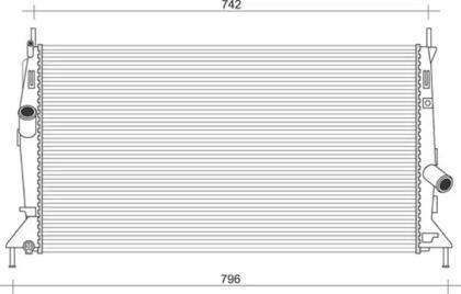 Magneti Marelli 350213920000 Радіатор Magneti Marelli 350213920000 Радіатор