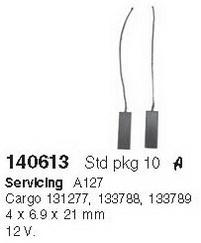 Cargo 140613 Carbon brushes alternator Cargo 140613 Carbon brushes alternator