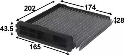 Js Asakashi AC208C Фільтр салону Js Asakashi AC208C Фільтр салону