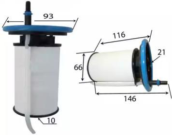 Js Asakashi FE0037 Фільтр паливний
