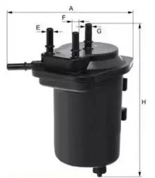 Js Asakashi FS1107U Фільтр паливний