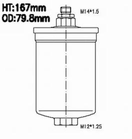 Js Asakashi FS2027 Фільтр паливний