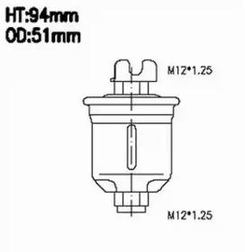 Js Asakashi FS3064 Fuel filter