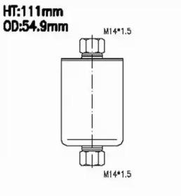 Js Asakashi FS613J Фільтр паливний
