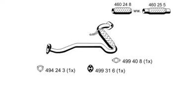 Ernst 330480 Exhaust pipe Ernst 330480 Exhaust pipe