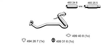 Ernst 330497 Exhaust pipe Ernst 330497 Exhaust pipe