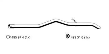 Ernst 330503 Exhaust pipe