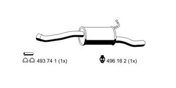 Ernst 331128 Глушник вихлопних газів кінцевий Ernst 331128 Глушник вихлопних газів кінцевий