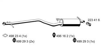 Ernst 331227 Muffler assy front Ernst 331227 Muffler assy front