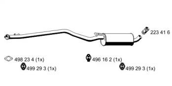 Ernst 331241 Muffler assy front Ernst 331241 Muffler assy front