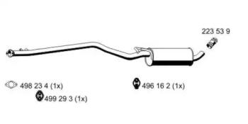 Ernst 331272 Muffler assy front Ernst 331272 Muffler assy front