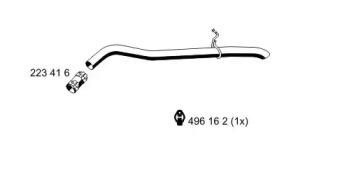 Ernst 331463 Випускна труба відпрацьованих газів Ernst 331463 Випускна труба відпрацьованих газів