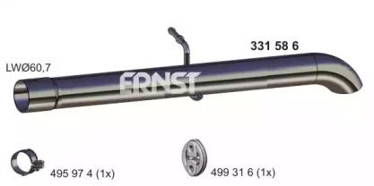 Ernst 331586 Випускна труба відпрацьованих газів Ernst 331586 Випускна труба відпрацьованих газів