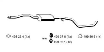 Ernst 332101 Muffler assy front Ernst 332101 Muffler assy front