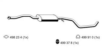 Ernst 332163 Muffler assy front Ernst 332163 Muffler assy front