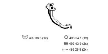 Ernst 332422 Exhaust pipe Ernst 332422 Exhaust pipe